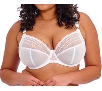 Elomi Matilda Bra White Pink Size 36K Plunge Side Support Racer Back 8900 New