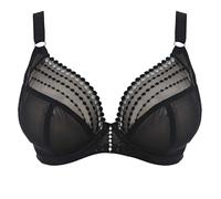 Elomi Women's Matilda Unlined Plunge Underwire Bra, Opaque, Black, 32K US