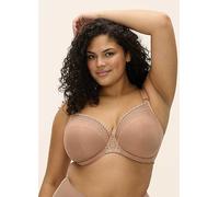 Elomi Underwire Plunge Bra Matilda - Three-Section Cups, J-Hook - Caffe Au Lait 36F