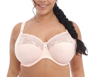 ELOMI, Morgan Underwired Banded Stretch Full Cup Non Padded Supportive Bra, Ballet Pink, 38F