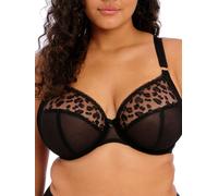 Elomi Namrah Underwired Bandless Plunge, Black, Size 42E, Women Black