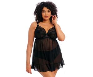 Elomi Priya Babydoll Chemise 4551 Underwired Semi Sheer Sexy Plus Size Nightwear