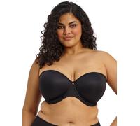 Elomi Smooth Moulded Strapless Seamless Underwired T-shirt Bra, Black, Size 44F, Women Black