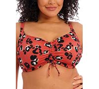 Elomi Swim Kotiya Underwired Adjustable Front Bikini Top (42E, Terracotta) Brown