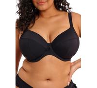 Elomi Swim Plain Sailing Underwired Plunge Bikini Top (36FF, Black)