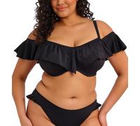 Elomi Plain Sailing Bikini Top Bardot Off Shoulder Elegant Womens Swimwear 7283