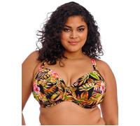Elomi Tiger Valley Bikini Top Plunge Non Padded Undewired Womens Swimwear 802302