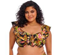 Elomi Tiger Valley Underwired Bikini Top - Black - 34G