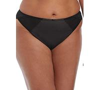 Elomi Women's Charley Mid-Rise Brazilian Brief, Black, XL