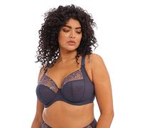 Elomi Women's Charley Plunge Underwire Bra, Sheer, Storm, 42E