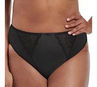 Elomi Women's Charley Waist High Cut Leg Brief, Black, XL