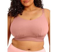 Elomi Women's Downtime Non-Wired Bralette in Pink | Size: 38H/HH Elomi Pink 38H/HH