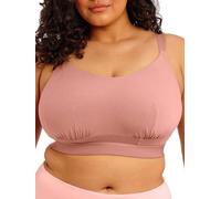 Elomi Women's Downtime Non-Wired Bralette in Pink | Size: 38G/GG Elomi Pink 38G/GG