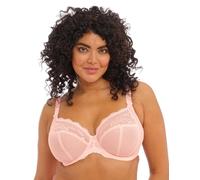 Elomi Women's Charley Bra: Stretch Lace & Mesh, Racerback Option. Low Plunge UK jj, Us Sizes D-n, Opaque, Ballet Pink, 42F