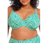 Elomi Women's Fiji Falls Uw Plunge Bikini Top, Marine, 36GG