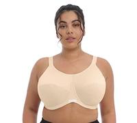 Elomi Women's Energise Full Cup Side Support Sports Bra in Nude | Size: 44FF Elomi Nude 44FF