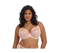 Elomi Women's Himari Underwire Embroidered Plunge Bra, Peach Whisper, 38H US