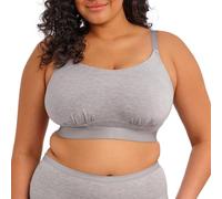 Elomi Women's Kintai P Boo Plunge Underwire Bra (301202), Grey Marl, 42J US