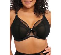 Elomi Womens Kintai Underwired Plunge Bra - Black Polyamide - Size 36HH