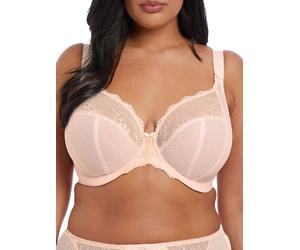 Elomi Womens Ladies Lace Detail Charley Stretch Plunge Bra - Pink, Size: 38H Nylon - Size 38H