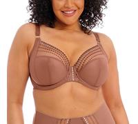 Elomi Women's Matilda Underwire Embroidered Plunge Bra, Sheer, Clove, 34K US