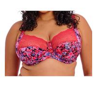 Elomi Women's Morgan Banded Underwire Stretch Lace Bra Full Coverage, Opaque, Sunset Meadow, 36GG US
