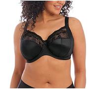 Elomi Women's Morgan Underwire Banded Stretch Lace Bra Full Coverage, Black, 32K (Manufacturer size:70 O)