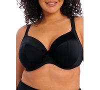 Elomi Womens Plain Sailing Plunge Bikini Top - Black Polyamide - Size 36GG