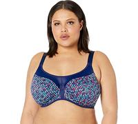 Elomi Womens Energise Sports Bra - Blue Nylon - Size 42DD