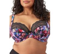 Elomi Women's Plus Size Lucie Stretch Lace Underwire Plunge Bra, Cherry Blossom, 40GG US