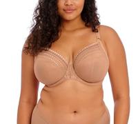 Elomi Plus Size Underwire Plunge Bra Matilda - Side Support, Non-Padded - Caffe Au Lait 40K