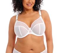 Elomi Womens Matilda Plunge Side Support Bra - White Polyamide - Size 32H