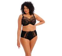 Elomi Women's Sachi Full Brief Bikini Style Underwear, Black Butterfly, 3XL