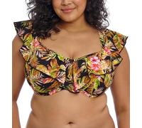 Elomi Women's Tiger Valley Uw Bikini Top, Black, 36F