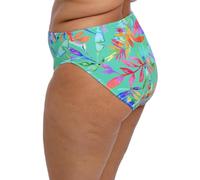 Elomi Women's Toyama Tides Mid Rise Bikini Brief Bottoms, Jade, 20 Plus