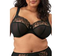 Elomi Zarla Bra Full Cup Embroidered Three Section Cup Plus Size Bras Lingerie