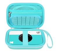 Elonbo Camera Carrying Case for Kodak Printomatic Digital Instant Print Camera, Portable Bluetooth Photo Printer Storage Holder Bag, Mesh Bag Fits Photo Paper,MicroSD Card,USB Cable, Green+Green