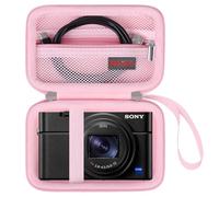 Elonbo Camera Carrying Case for Sony RX100 VII/ RX100 VI/ RX100 V/ RX100 IV/ RX100 III Compact Digital Camera, Sony Vlogging Camera Travel Bag, Sony Video Streaming Camera Storage Holder, Pink