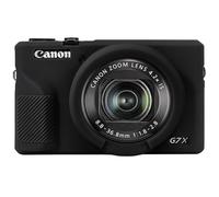 Elonbo Camera Case for Canon G7 X Mark III, Soft Silicone Protective Case for Canon PowerShot G7X Mark III Digital Camera, Removable Lens Cover, Black