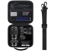 Elonbo Carrying Case Compatable with Sony Alpha a6000/ a6100/ a6300/ a6400/ a6500/ a6600/ a6700/ Sony Alpha 7 II III IV/7R V Mirrorless Digital Camera, Vlogging Camera and Lens Hard Travel Bag, Black