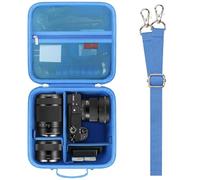 Elonbo Carrying Case Compatable with Sony Alpha a6000/ a6100/ a6300/ a6400/ a6500/ a6600/ a6700/ Sony Alpha 7 II III IV/7R V Mirrorless Digital Camera, Vlogging Camera and Lens Hard Travel Bag, Blue