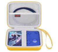 Elonbo Carrying Case for Anbernic RG40XXV/ RG405V/ RG406V Retro Handheld Game Console, Anbernic RG 40XXV Portable Gaming Console Travel Storage Bag, Linux System Games Organizer Holder, Yellow