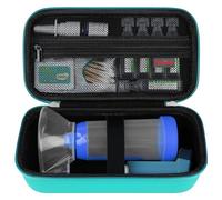 Elonbo Carrying Case for Asthma Inhaler, Inhaler Spacer for Kids and Adults, Masks, Inhaler Holder Asthma Travel Organize Bag, Pocket Fits Allergy Meds, Ventolin Inhaler, Green (Case Only)