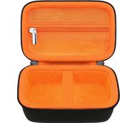 Elonbo Carrying Case for Bitzee Jurassic World Interactive Dinosaur Toy, Bitzee Digital Pet Interactive Virtual Toy Hard Travel Bag, Electronic Pets Kids Toys Storage Cover Holder, Black+Orange