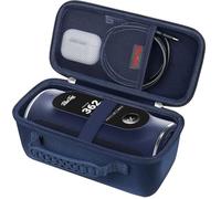 Elonbo Carrying Case for Blue Tees Golf Player+ GPS Speaker, Wireless Ultra Portable Bluetooth Speaker Travel Bag Golf Speaker and Rangefinder Storage Holder, Mesh Pocket Fits Charging Cable, Navy