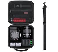 Elonbo Carrying Case for Canon EOS Rebel T7/ T6 DSLR Camera and Canon EOS R50/ R100/ R5/ R5 Mark II/ R6 Mark II/ R7/ R8 Mirrorless Camera/ 90D/ T8i/ T5/5D Mark IV Camera, Lens Tripod Holder, Black