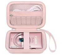 Elonbo Carrying Case for Canon IXUS 285/185/ Canon PowerShot ELPH 360 HS A/ 360 HS/ 360/ IXY 650 Digital Camera, Sony DSC-W830 / DSC-W800 Camera Hard Travel Bag, Pink