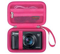 Elonbo Carrying Case for Canon PowerShot SX740/ SX730/ SX720/ SX620/ G7X Digital Camera, 4K Video Camera Hard Travel Storage Cover Bag Organizer Holder, Mesh Pocket fits Battery, Cable, Raspberry