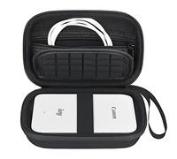 Elonbo Carrying Case for Canon Zoemini/Zoemini 2 Instant Mini Photo Printer | Hard Protective Travel Bag with Mesh Pocket for USB Cable, Black+Black