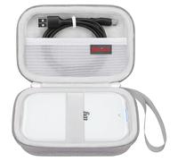 Elonbo Carrying Case for Canon Zoemini/Zoemini 2 Instant Mini Photo Printer | Hard Protective Travel Bag with Mesh Pocket for USB Cable, Grey